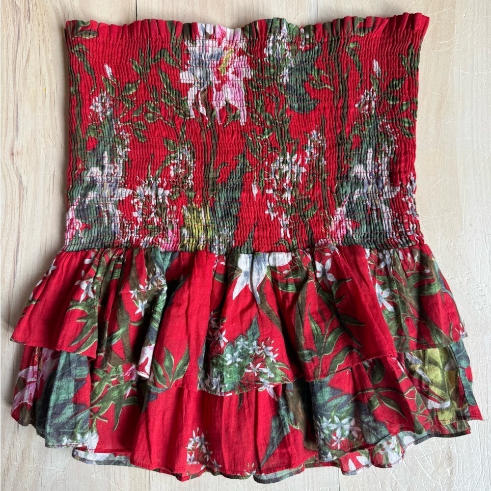 Etoile Isabel Marant Smocked Strapless Top
